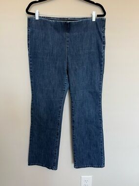 Soft Surroundings Dark Blue Flare Jeans Size PL